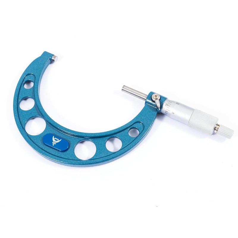 PEC TOOLS 3-4” Outside Micrometer, Industrial-Grade Precision Measuring Tool, Hardened Steel, High-Accuracy Micrometer with Ratchet Stop & Carbide-Tipped Measuring Faces for Machining & Engineering - Image 1